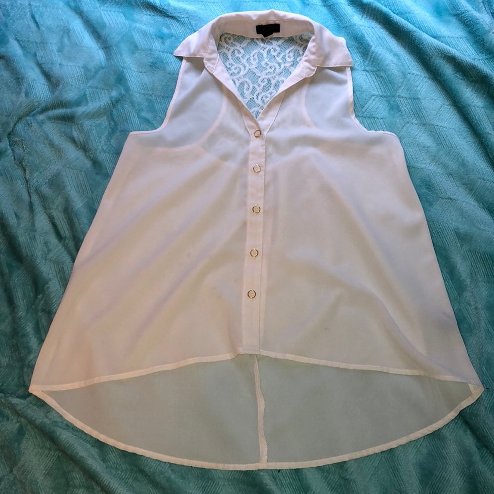 Off white flowy tank top